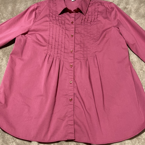 Coldwater Creek Pleated Top - Picture 2 of 13